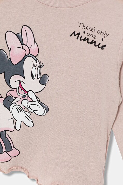 United Colors of Benetton longsleeve bawełniany dziecięcy kolor różowy 3ATNG10L2