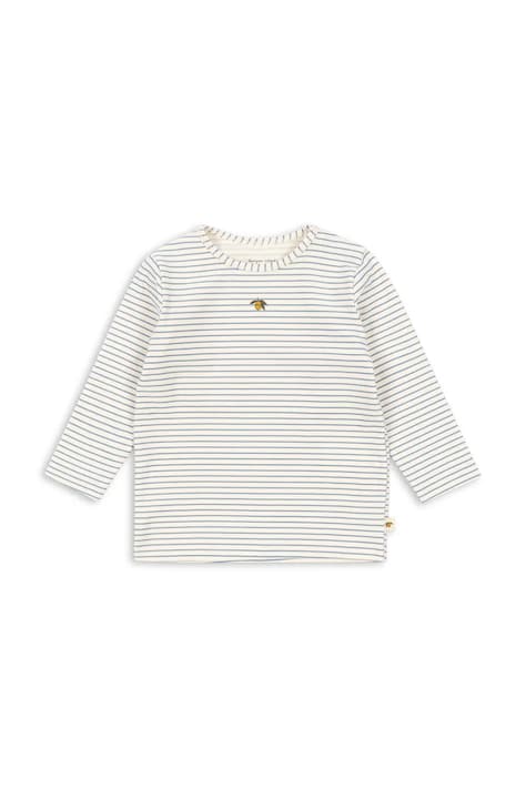 Kojenecké tričko s dlouhým rukávem Konges Sløjd BASIC BLOUSE GOTS modrá barva, KS103701