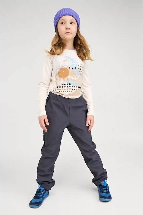 Reima longsleeve copii Koulussa culoarea alb, 5200375B