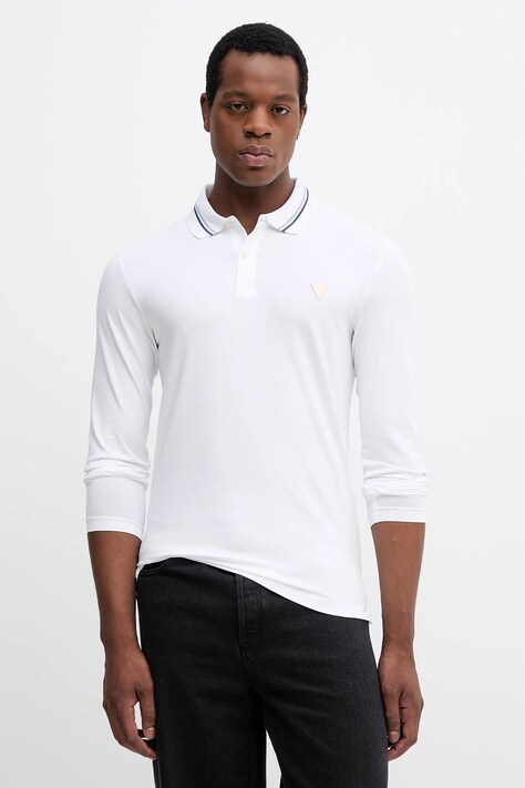Μακρυμάνικο Guess OLIVER χρώμα: άσπρο, M5YP36 J1314