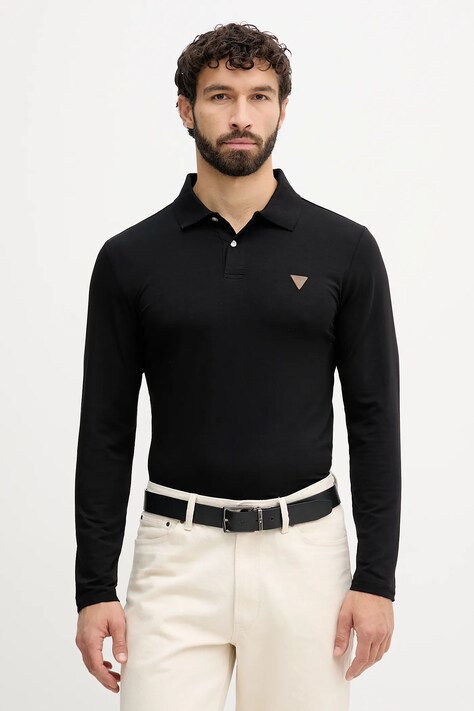 Guess longsleeve OLIVER kolor czarny gładki M5BP36 J1314