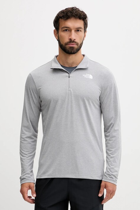 Μακρυμάνικο προπόνησης The North Face 24/7 χρώμα: γκρι, NF0A8949CQO1