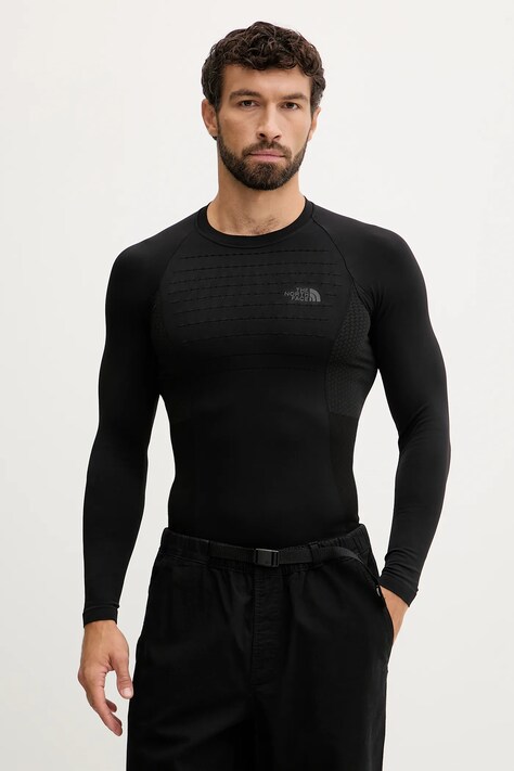 Sportska majica dugih rukava The North Face boja: crna, bez uzorka, NF0A89NTJK31