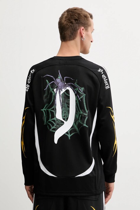 adidas Originals longsleeve Spiders Goalkeeper Loose Tee culoarea negru, cu imprimeu, JW0201