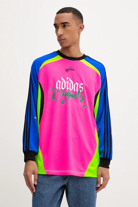 Μακρυμάνικο adidas Originals Spiders Goalkeeper Loose Tee χρώμα: ροζ, JW0203