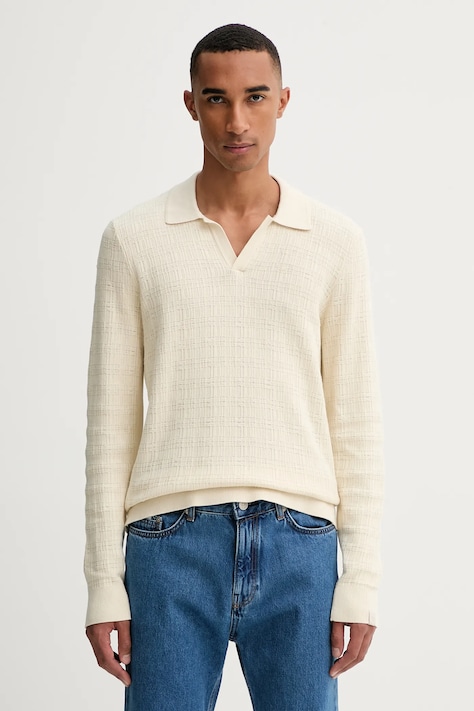 Хлопковый свитер Rag & Bone цвет бежевый лёгкий RH3625F6MCO