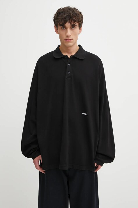 032C longsleeve bawełniany 'Speed Devil' kolor czarny z nadrukiem F25.URC.0479.050
