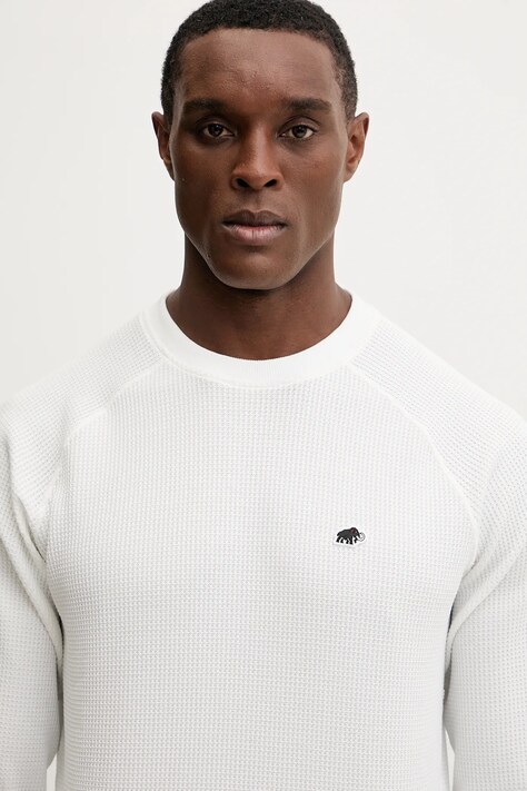 Mammut longsleeve Waffle kolor beżowy gładki 1016.01830