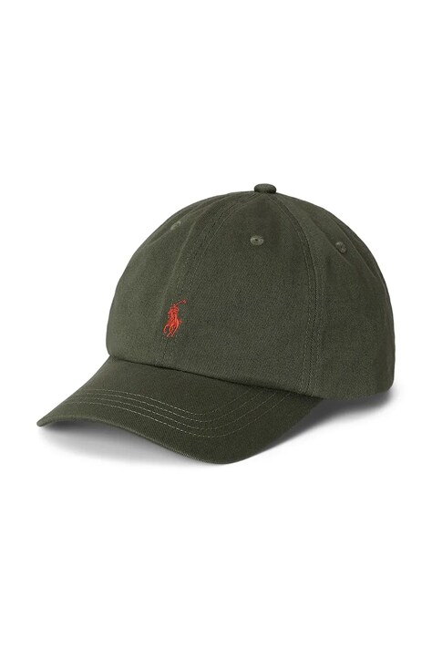Polo Ralph Lauren czapka z daszkiem bawełniana kolor zielony 323785653073