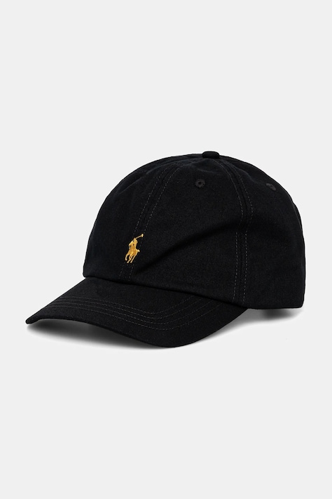 Bavlněná baseballová čepice Polo Ralph Lauren černá barva, 323785653075