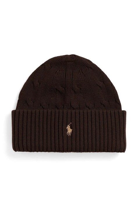 Dječja kapa Polo Ralph Lauren boja: smeđa, 323980663007