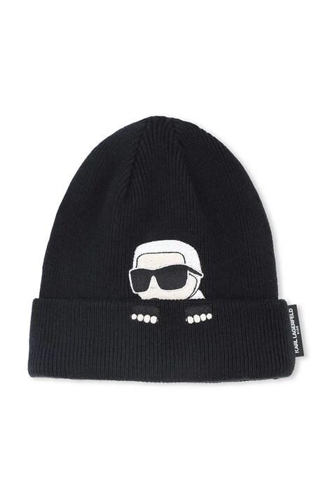 Karl Lagerfeld cappello in cotone bambino colore nero Z31004