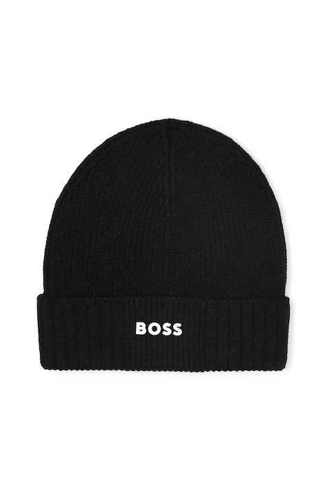 Παιδικός σκούφος BOSS χρώμα: μαύρο, J52616