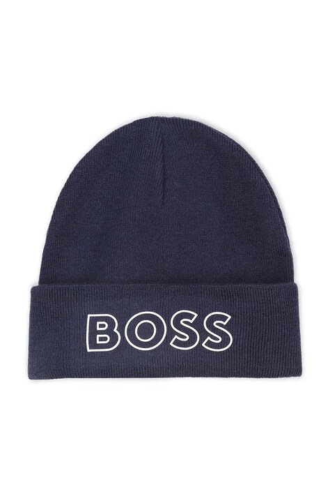 BOSS beretto con aggiunta di lana bambino/a colore blu navy J52617