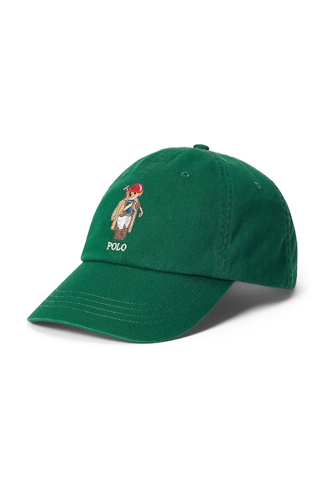 Polo Ralph Lauren czapka z daszkiem damska bawełniana zielona 211A87349