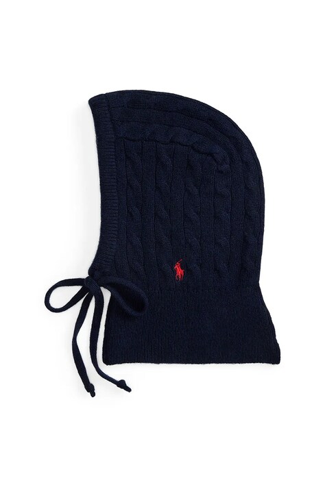 Μάλλινη μπαλακλάβα Polo Ralph Lauren χρώμα: ναυτικό μπλε, 455981427