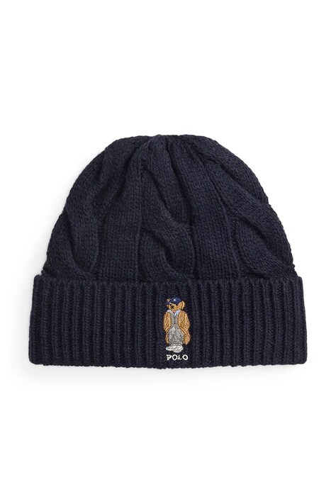 Vunena kapa Polo Ralph Lauren boja: tamno plava, 455981433