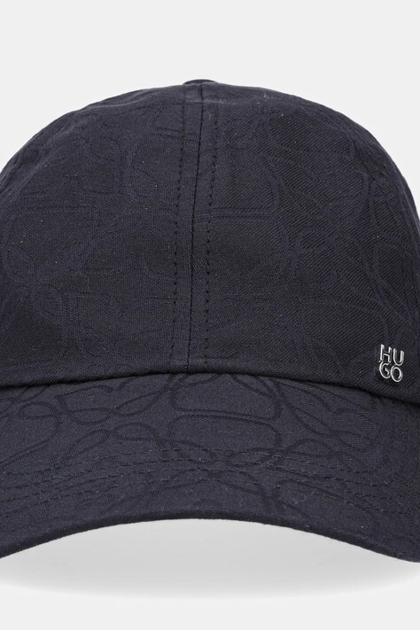 Кепка HUGO Ally-M-Stacked — AW25-CAD01D, чорний — фото 2