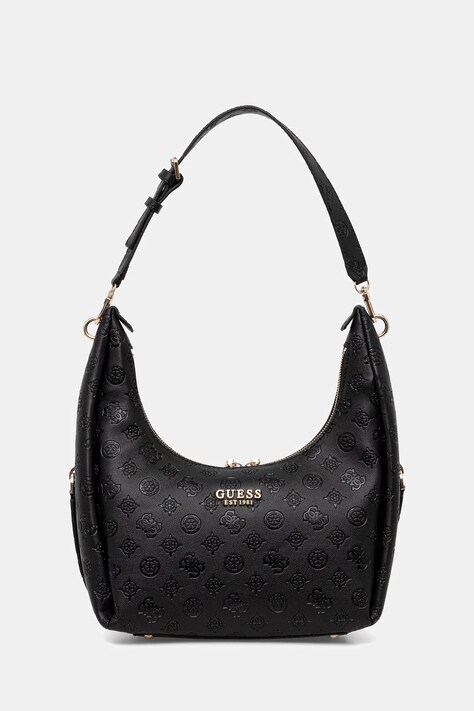 Τσάντα Guess PHOEBE χρώμα: μαύρο, HWPD96 65020