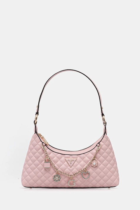 Τσάντα Guess EVERLEE χρώμα: ροζ, HWEG86 79180