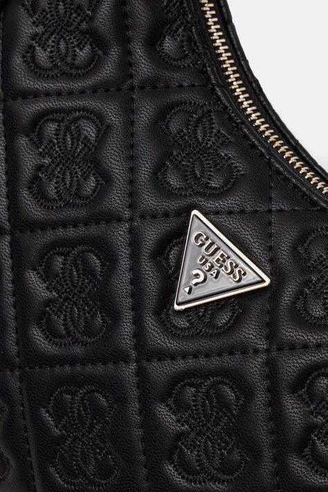 Τσάντα Guess ADELASIA χρώμα: μαύρο, HWQL96 58180