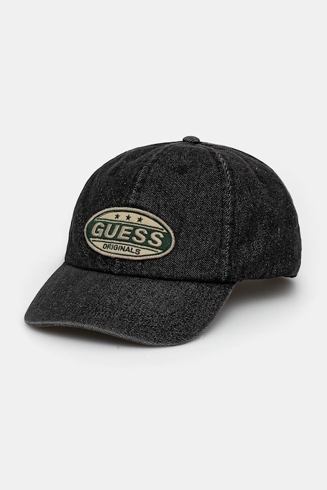Дънкова шапка с козирка Guess Originals VINTAGE в черно M5YZ05 WHGF0