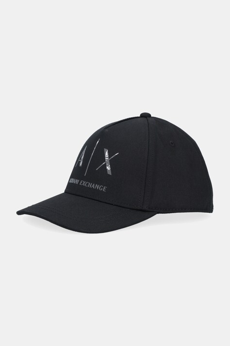 Armani Exchange czapka z daszkiem bawełniana kolor czarny XW001486 AF19099
