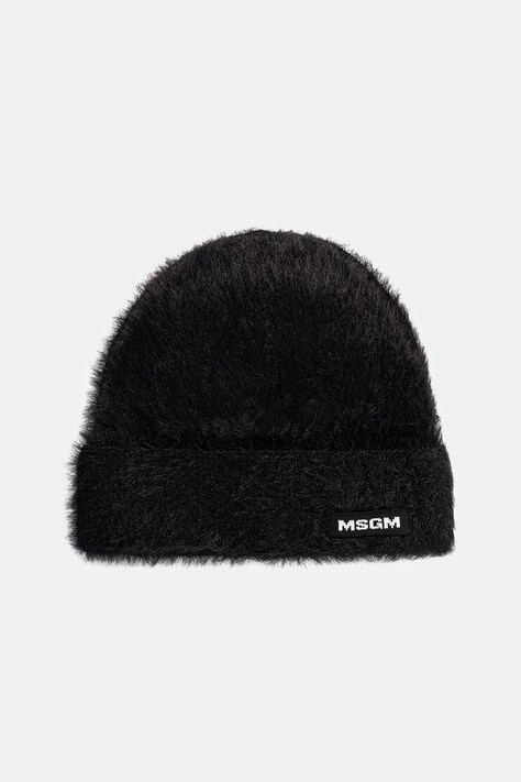 MSGM czapka z domieszką wełny kolor czarny 3941MDL12.257751