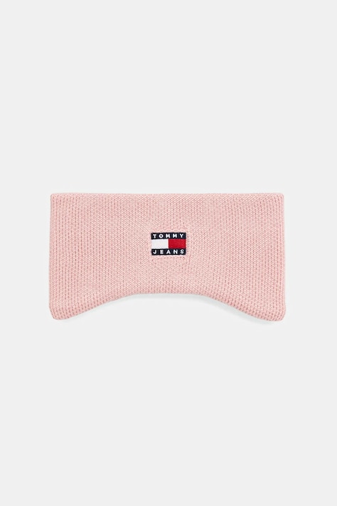 Tommy Jeans bentiță de păr din bumbac culoare roz AW0AW17898