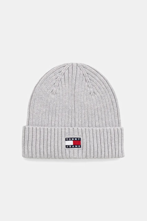 Tommy Jeans czapka bawełniana kolor szary AW0AW17899
