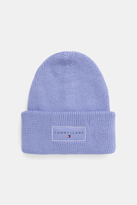 Tommy Jeans czapka bawełniana kolor niebieski AW0AW17913