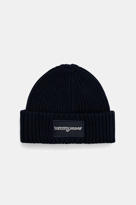 Tommy Jeans czapka bawełniana kolor granatowy AW0AW17909