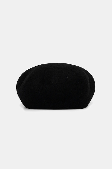 Weekend Max Mara beretă de lână PITTI culoarea negru, 2525576014600