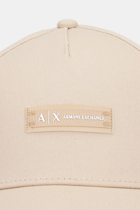 Armani Exchange czapka z daszkiem bawełniana kolor zielony XW001502 AF19099