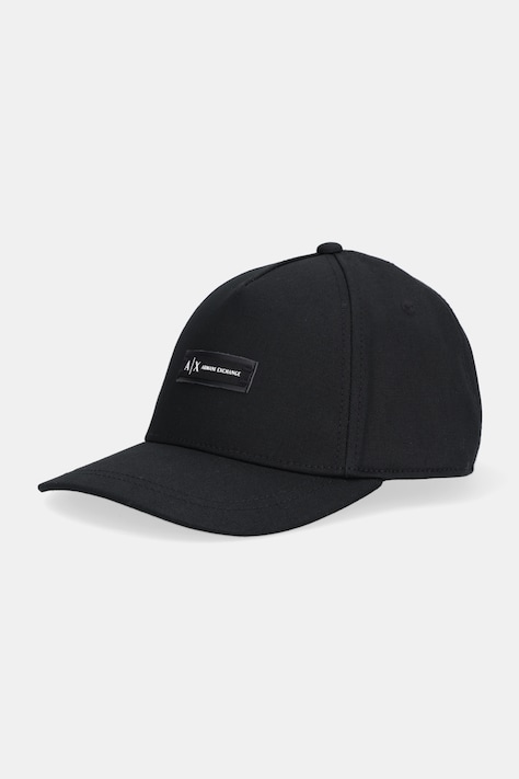 Памучна шапка с козирка Armani Exchange в черно XW001502 AF19099