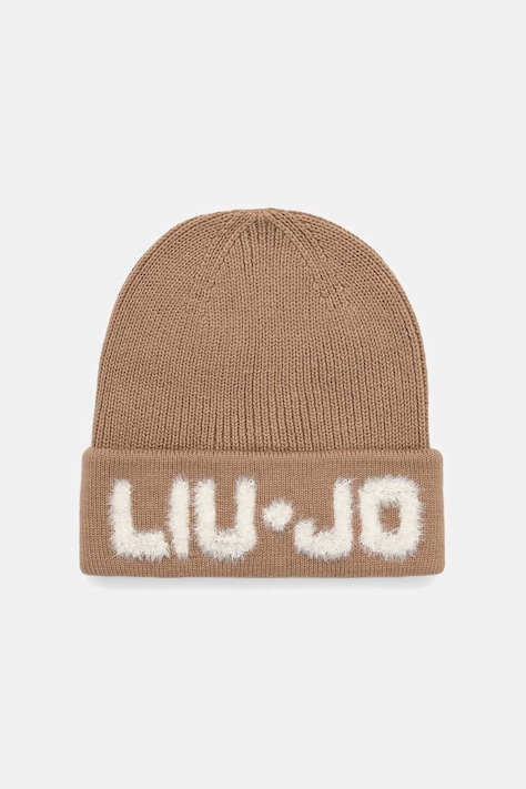Vlnená čiapka Liu Jo hnedá farba, 2F5059.M0300