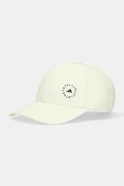 adidas by Stella McCartney czapka z daszkiem kolor beżowy JZ5519