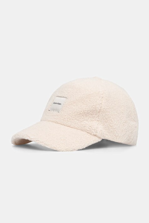 Καπέλο Calvin Klein χρώμα: μπεζ, LV04F5026G
