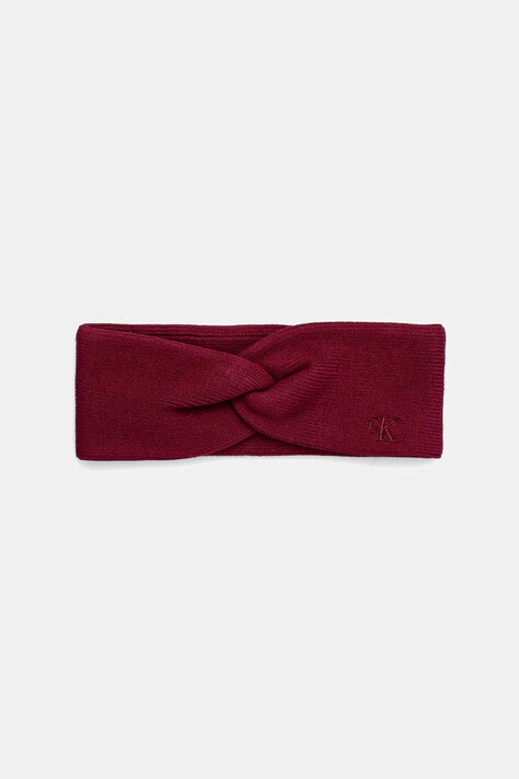 Calvin Klein opaska na głowę kolor bordowy LV04F8019G