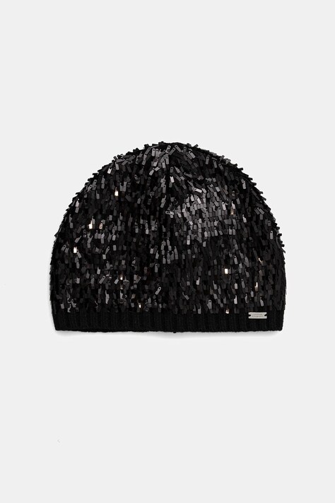 Armani Exchange czapka z dodatkiem wełny kolor czarny XW001670 AF19448