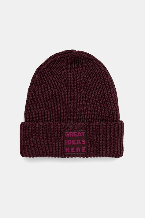 MAX&Co. czapka z dodatkiem wełny kolor bordowy 2528576042200
