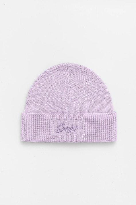 BOSS căciulă culoarea violet, 50558673