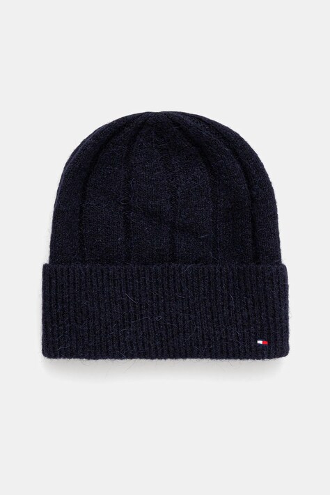Шапка з додаванням вовни Tommy Hilfiger колір синій  AW0AW17779