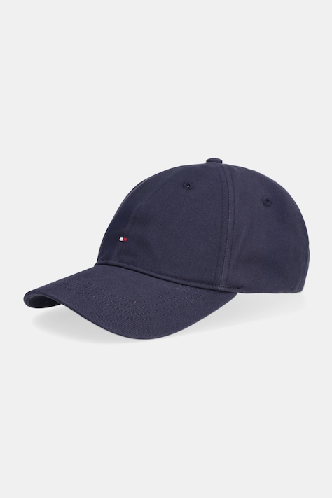 Хлопковая кепка Tommy Hilfiger цвет синий AW0AW17781