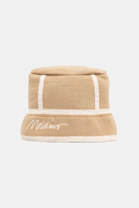 Klobuk z volno Moschino zelena barva, M3353 65460