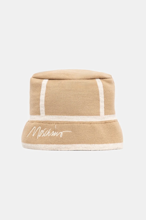 Klobuk z volno Moschino zelena barva, M3353 65460