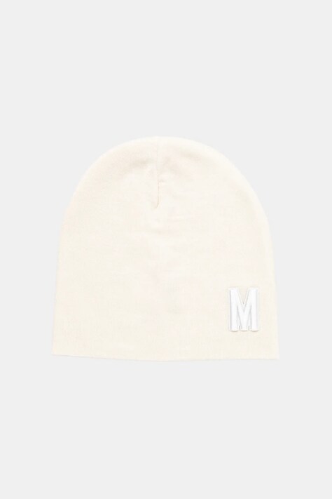 Vlněná čepice Moschino béžová barva, M5877 60803
