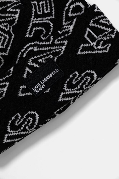 Шапка і шарф Karl Lagerfeld Jeans — AW25-CAD0B9, чорний — фото 4
