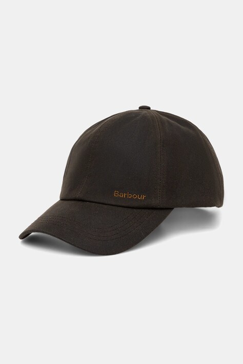 Barbour șapcă de baseball din bumbac culoarea verde, LHA0477