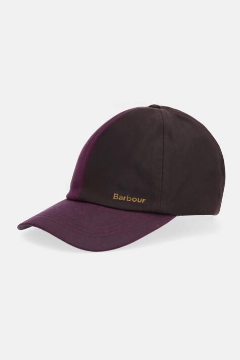 Barbour czapka z daszkiem bawełniana kolor brązowy LHA0546